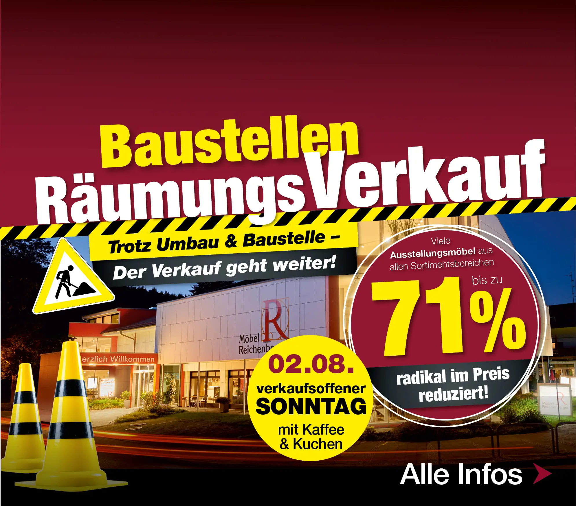 Baustellen Räumungsverkauf